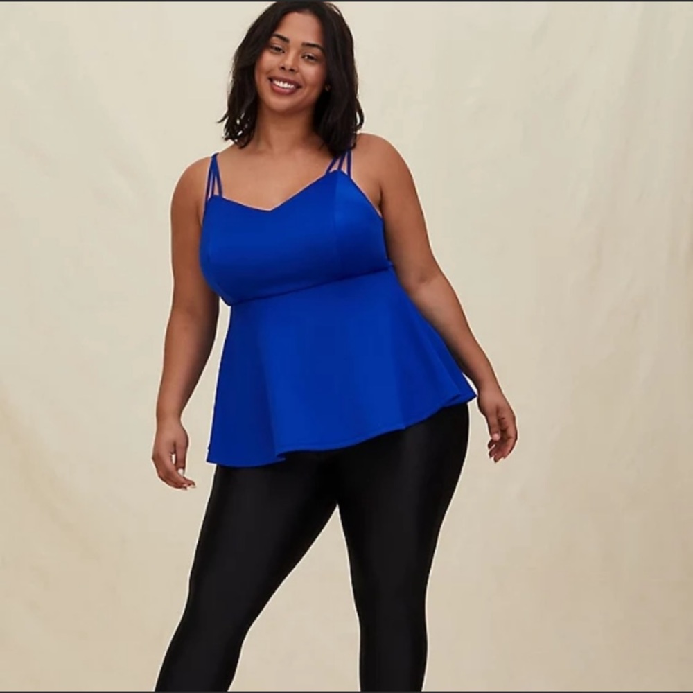 Torrid Blue Peplum Cami